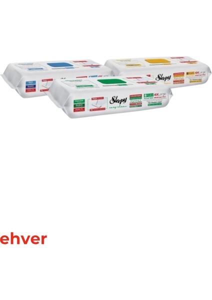 3'lü Easy Clean Mopa Uyumlu Karma Yer Temizlik Havlusu (150 Yaprak)