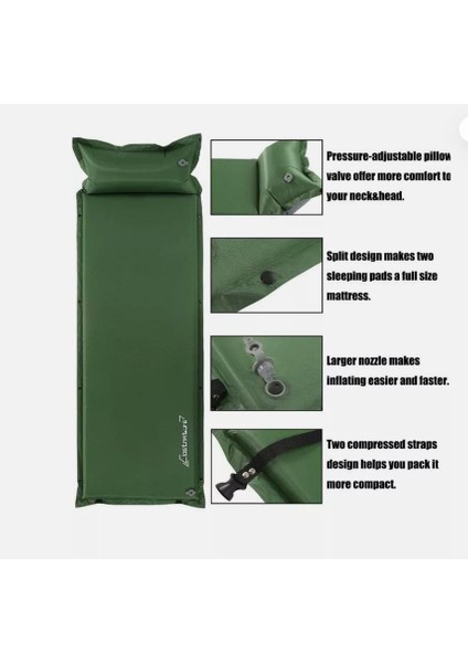 Clostnature Kamp Için Kendiliğinden Şişen Uyku Matı , 1,5 Inç (3,8 cm Akıllı Köpük ) Kamp Matı fiyatları