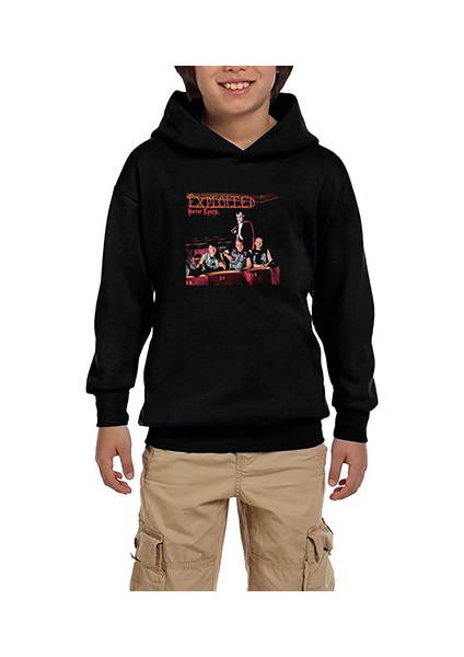 The Exploited Horror Epics Siyah Çocuk Kapşonlu Sweatshirt