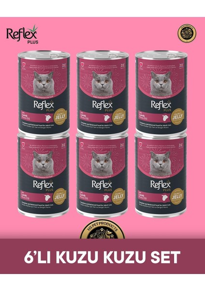 Plus Kedi Maması 6'lı Kuzu Kuzu Set