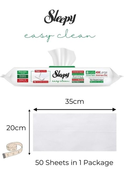 Easy Clean Mop Uyumlu Mendiller|beyaz Sabun Katkı Maddesi|tüm Zemin Tipleri|50 Yaprak fırsatları