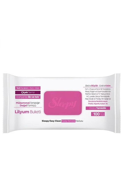 Easy Clean Lilyum Buketi Yüzey Temizlik Havlusu Mendili - 100 Yaprak 7 Al 6 Öde