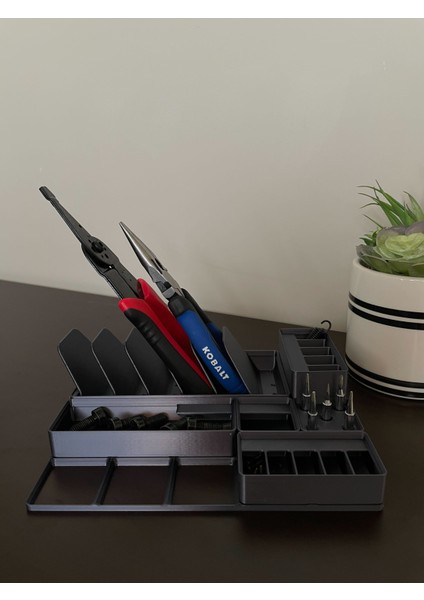 Gridfinity Pense + Sıyırıcılar + Pense Rafları modelleri