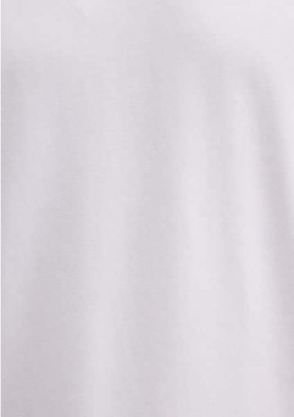 Stretch Beyaz Basic Tişört 0610252-620