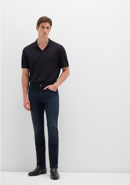 Jake Mavi Black Puslu Gece Mavisi Jean Pantolon 0042227245