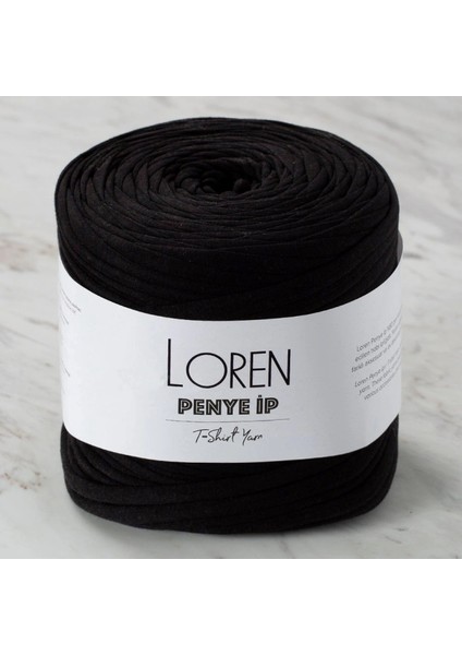 İEG Loren Penye Kumaş El Örgü İpi Siyah - 33 - 33499