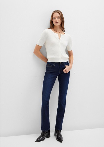 Mona Gold Klasik İndigo Mavisi Jean Pantolon 1049733699