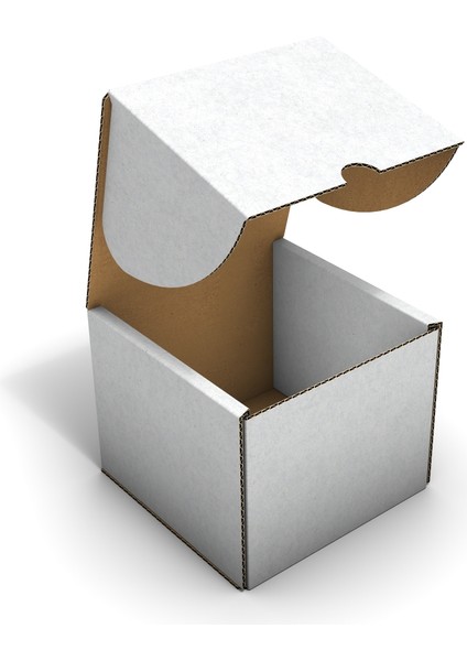Ondüle 10X10X8 cm Testliner E-Ticaret Kargo Gönderi Kutusu