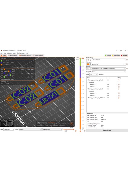 Modüler Anahtar Düzenleyici - Parametrik Metin - Mmu Yok modelleri