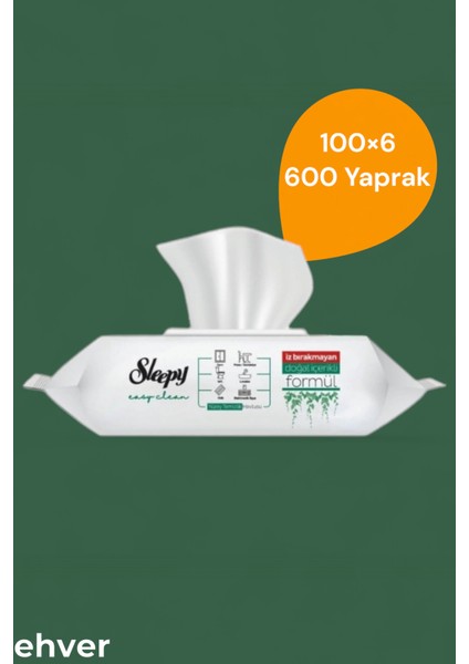 Easy Clean 100×6 Yüzey Temizlik Havlusu (600 Yaprak)