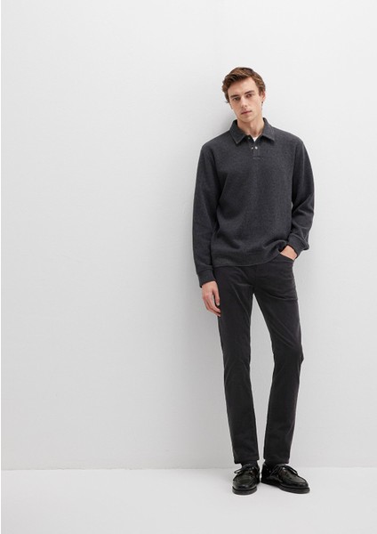 Marcus Siyah Kadife Pantolon 0035130269