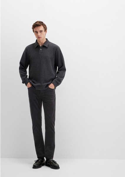 Marcus Siyah Kadife Pantolon 0035130269