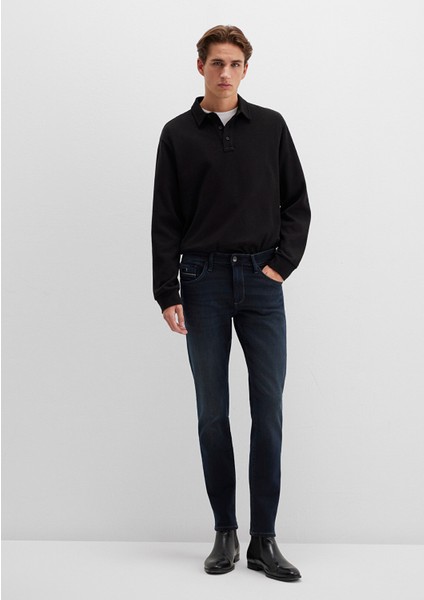 James Mavi Black Puslu Mürekkep Mavi Jean Pantolon 0042426976