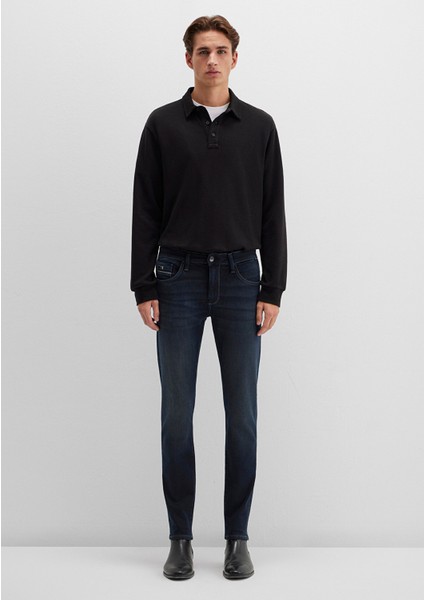 James Mavi Black Puslu Mürekkep Mavi Jean Pantolon 0042426976