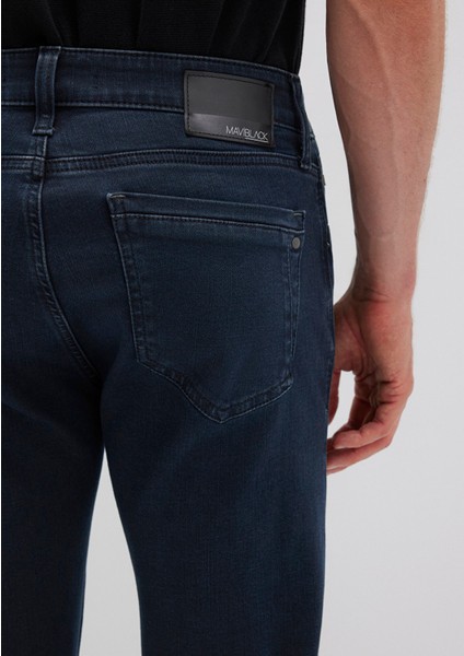 Jake Mavi Black Puslu Gece Mavisi Jean Pantolon 0042227245