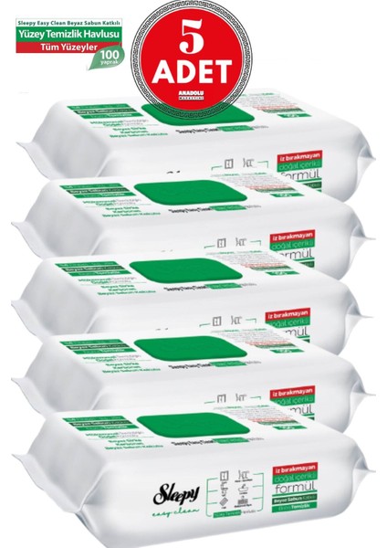 Easy Clean Yüzey Temizlik Havlusu 100 x 5 Adet ( 500 Yaprak)