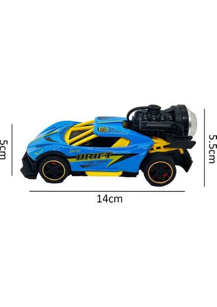 Spray Fonksiyonlu Pilli Metal Çek Bırak Araba Sesli Işıklı Mavi fiyatları