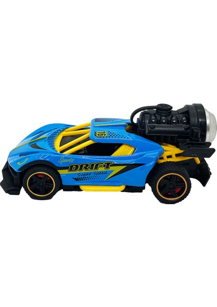 Spray Fonksiyonlu Pilli Metal Çek Bırak Araba Sesli Işıklı Mavi modelleri