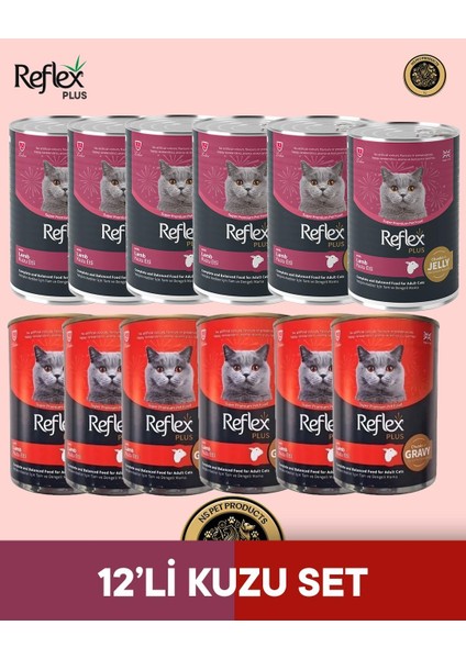 Plus Kedi Maması 12'li Kuzu Set