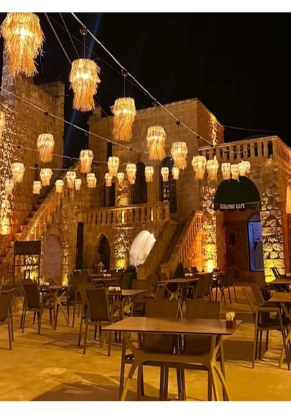 Hasır Tasarım Bohem 3 Katlı Avize