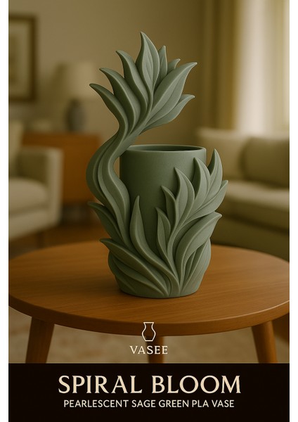 Zarif Çiçek Akışına Sahip Petal Vazo Sanat Organizatörü