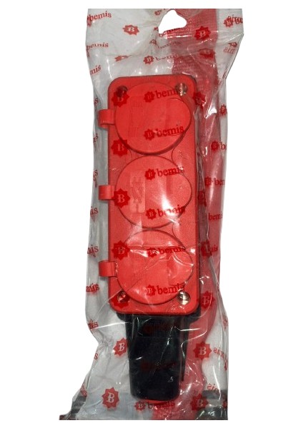 Kapaklı Priz 3’lü BV6-1402-3613