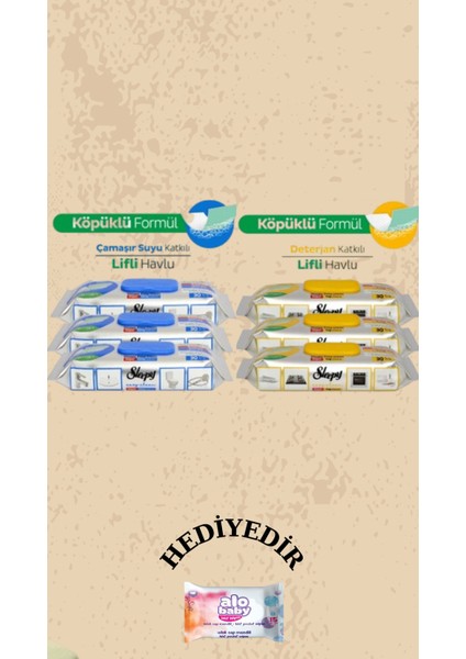 Easy Clean Süper Yağ Çözücü&kireç Sökücü Havlu Karma Paket 6X30 (180 Yaprak)