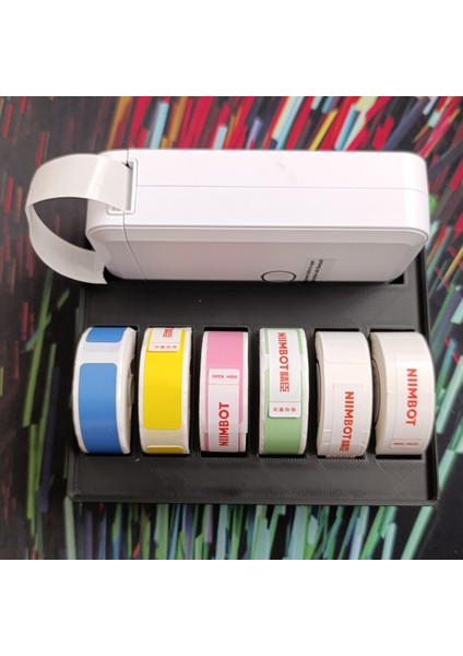 Gridfinity / D110 Yazıcı ve 6 Rulo Düzenleyici