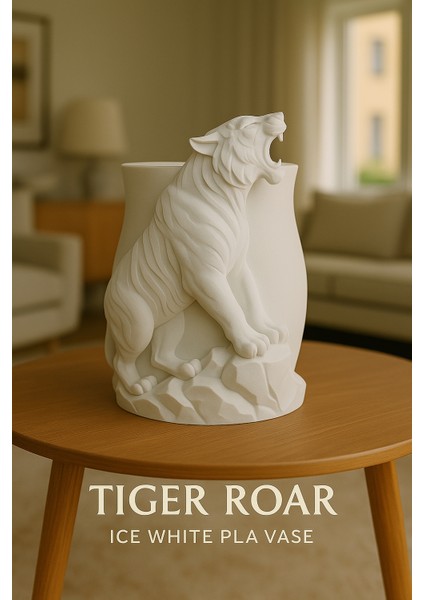 Şiddetli Bir Yetenek Için Kaplan Şekilli Vazo Sanat Düzenleyicisi