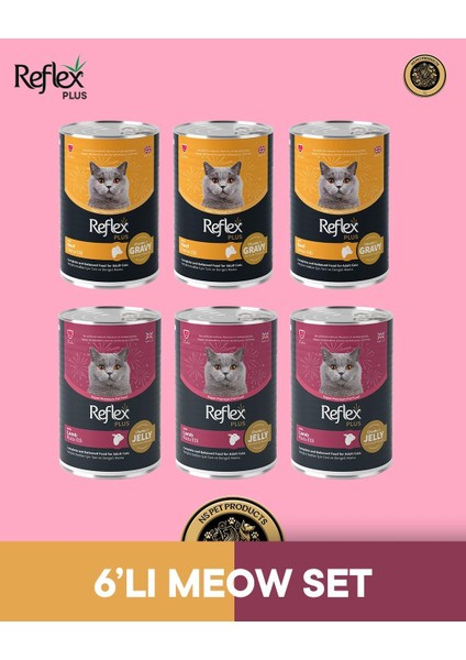 Plus Kedi Maması 6'lı Meow Set