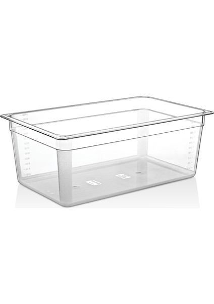 Kapaklı Gıda Saklama ve Servis Kabı (24 Lt) - Catering, Restoran ve Mutfak Kullanımı Için - Kırılmaz Şeffaf Profesyonel Mutfak Kabı