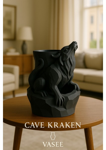 Vazo Sanatı – Derin Ruha Sahip Vahşi Kurt Organizatörü Saksı