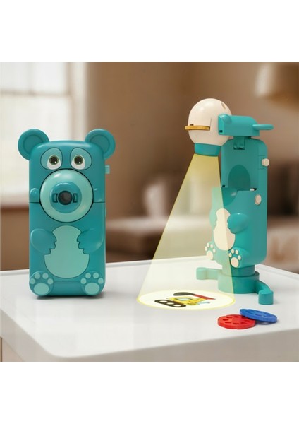 Eğitici Projeksiyonlu Çizim Oyuncağı – 6 Slayt Diskli Işıklı Çizim Projektörü