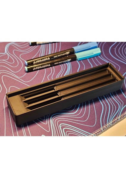 Gridfinity 4x1 | Sakura Koi Boyama Fırçası Kalemi X3 Düzenleyici, Düşük Profilli, Istiflenebilir. modelleri