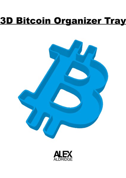 3D Bitcoin Düzenleyici Tepsi