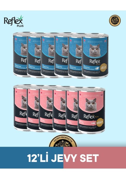 Plus Kedi Maması 12'li Jevy Set