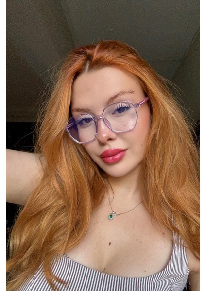 Cherry Kadın Blue Block Gözlük Lila