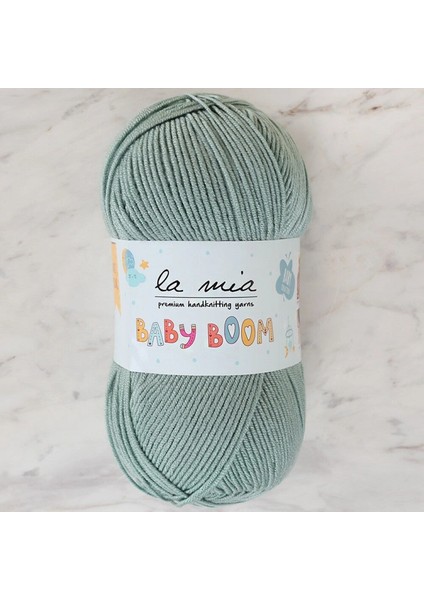 La Mia Baby Boom Yeşil El Örgü İpi - 493 - 34211