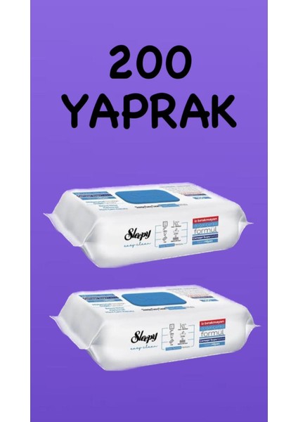 Easy Clean Çamaşır Suyu Katkılı Yüzey Temizlik Havlusu 2X100 (200YAPRAK)