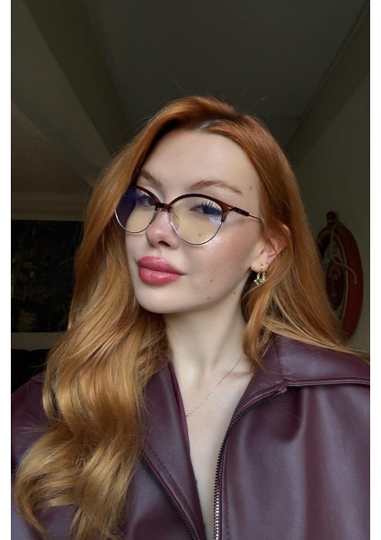 Allora Small Kadın Blue Block Gözlük Kahverengi