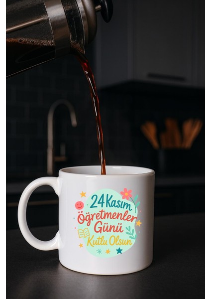 Beyaz Kupa Bardak (Öğretmenler Günü)