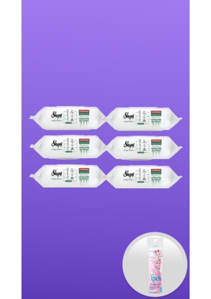 Easy Clean Yüzey Temizlik Havlusu Beyaz Sabun Katkılı 100 Lü 6 Paket (600 Yaprak) Hediyeli