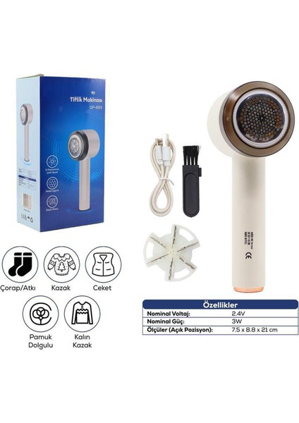 Ince Uzun Saplı Tiftik Temizleme Makinesi USB Şarjlı Kumaş Tüy Alma Cihazı Kolay Güvenli Temizlik modelleri