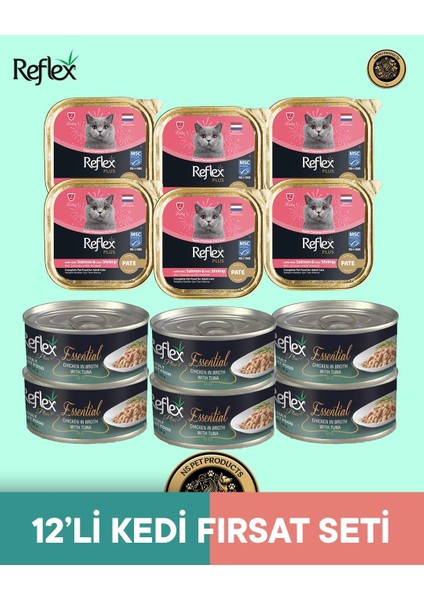 Plus Kedi Maması 12'li Kedi Fırsat Set