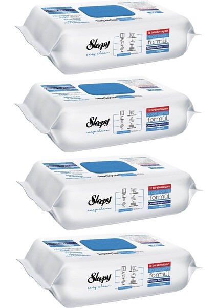 Easy Clean Yüzey Temizlik Havlusu Çamaşır Suyu 4'lü Set 400 Yaprak