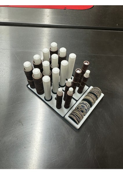 Gridfinity Için Dremel Zımpara Kayışı ve Disk Düzenleyici