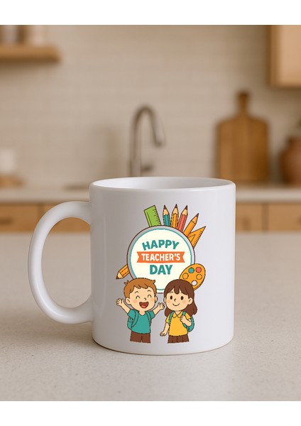 Beyaz Kupa Bardak (Öğretmenler Günü) modelleri