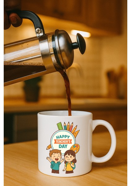 Beyaz Kupa Bardak (Öğretmenler Günü)