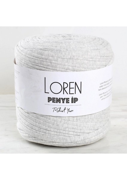 İEG Loren Penye Kumaş El Örgü İpi Kırçıllı Gri - 24 - 33523