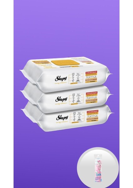 Easy Clean Yüzey Temizlik Havlusu Arap Sabunu Katkılı 100 Lü 3 Paket (300 Yaprak) Hediyeli